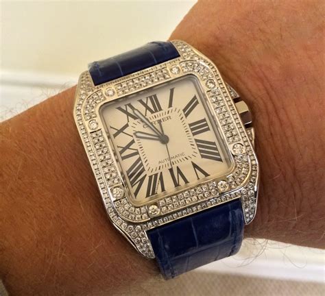 cartier diamond face watch|cartier diamond watches for women.